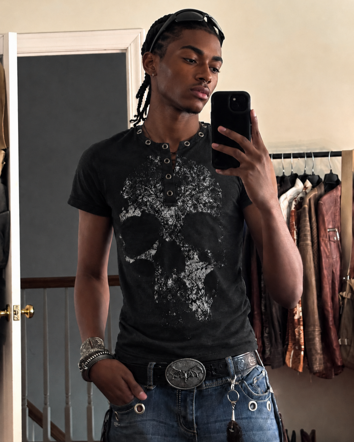 GRYFT Dark Street Metal-Decorated Crew Neck Tee