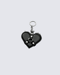 Heart Shaped Leather Bag Charm