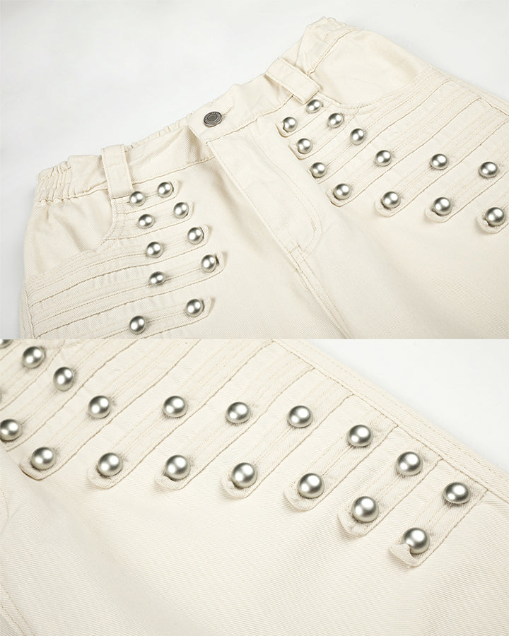 GRYFT Y2K Washed Elastic Waist Jeans
