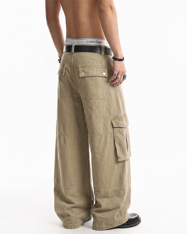 GRYFT Utility Zipper Multi-Pocket Baggy Cargo Pants