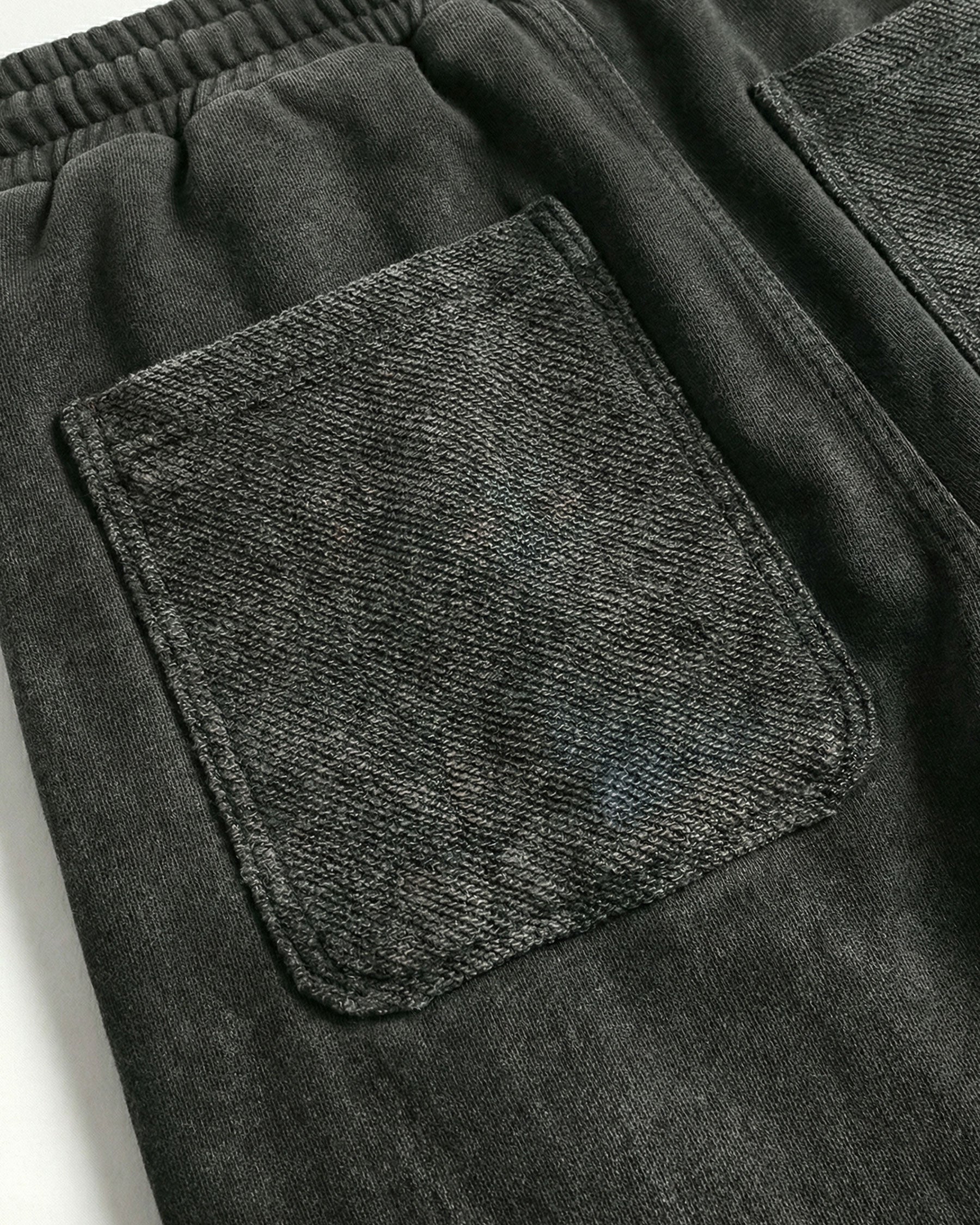 LOW SATURATION-Spring New Washed Zip Hem Sweatpants