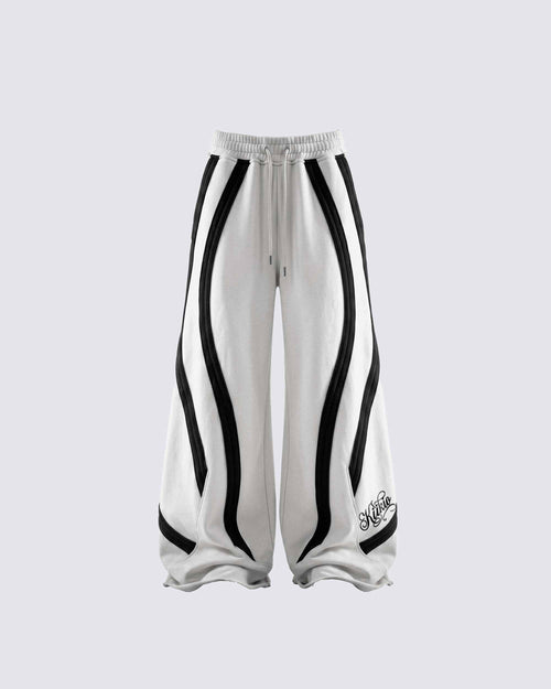 GRYFT SYMBIOTE Curved Panel Wide-Leg Sweatpants