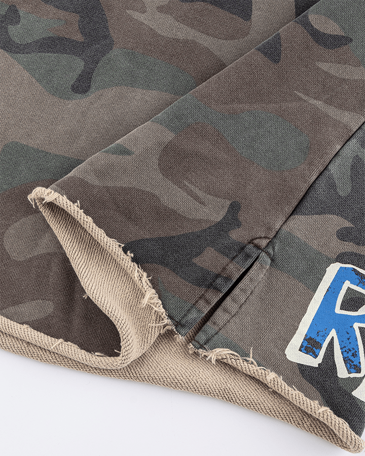 Graffiti Camo Sleeveless Oversized T-Shirt