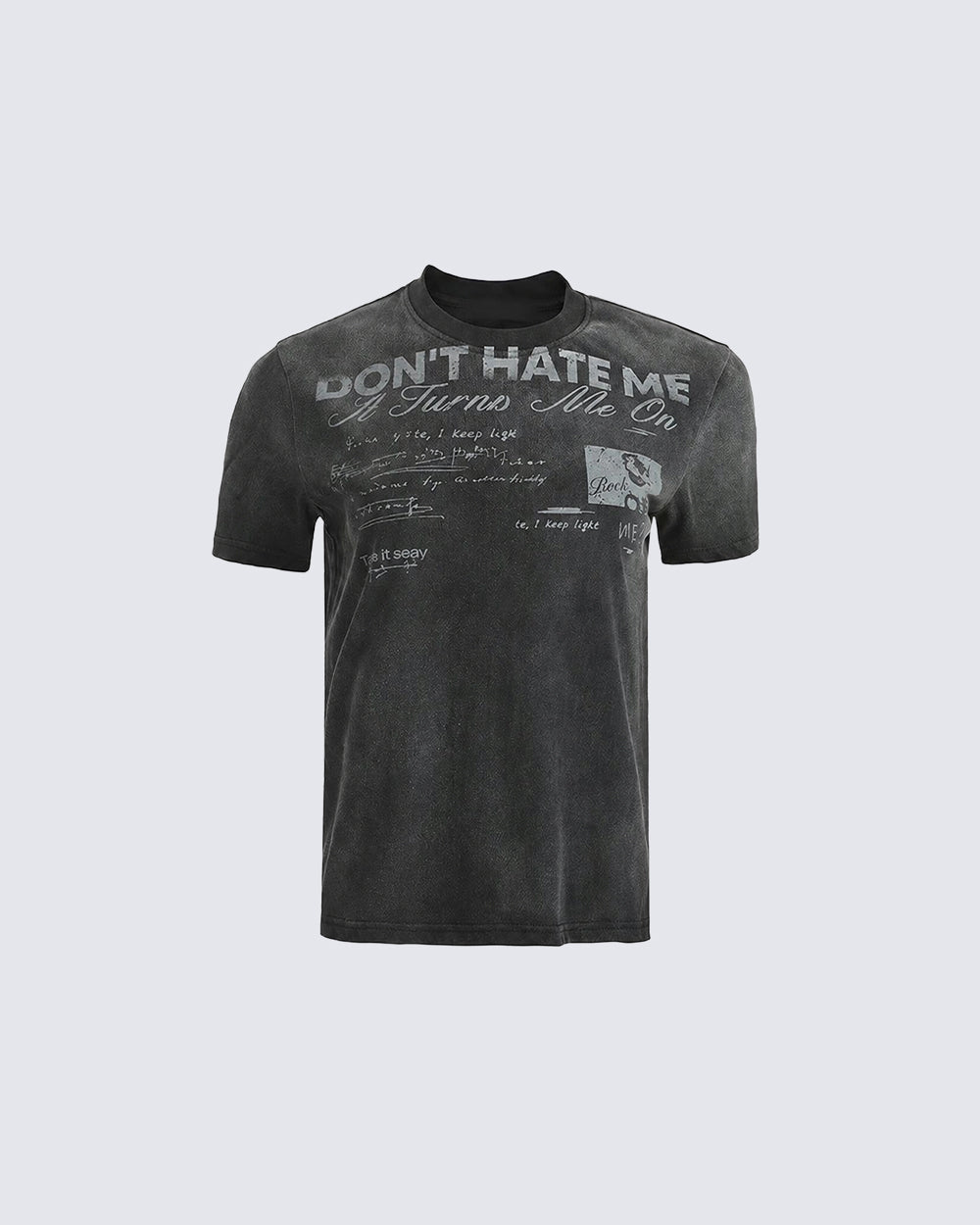 GRYFT Vintage Washed Letter Graphic T-Shirt