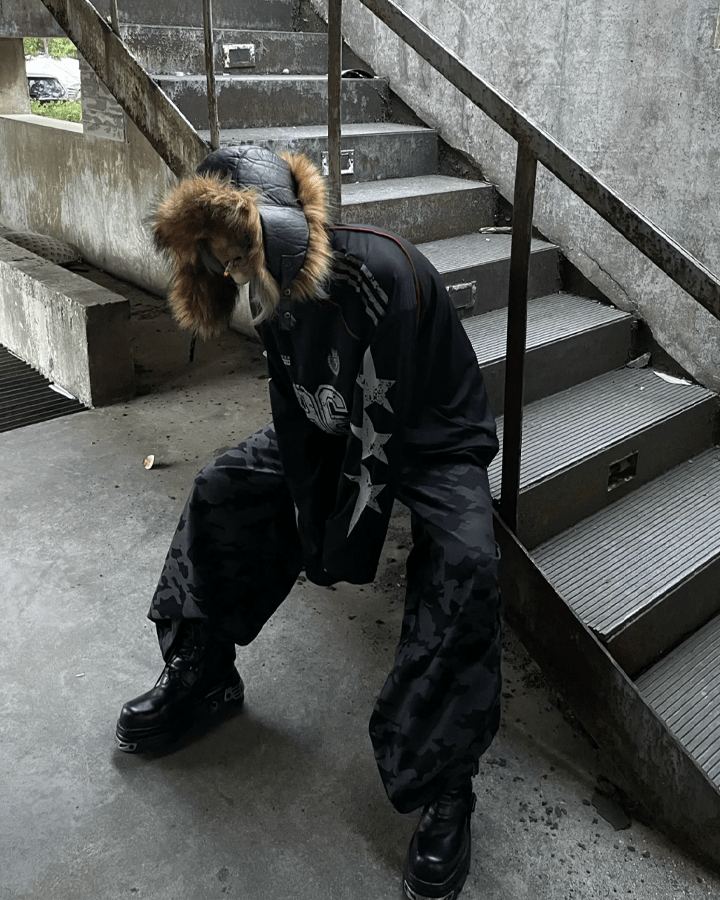 Vintage 96 Print Long Sleeve Streetwear Jersey
