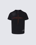 Cross Cutout Graphic T-Shirt