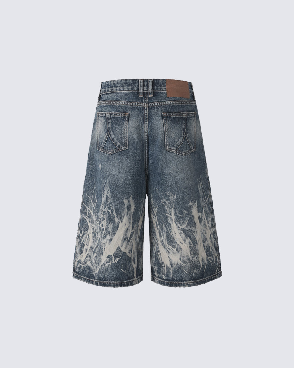 American New Flame Wash Seven-Length Shorts