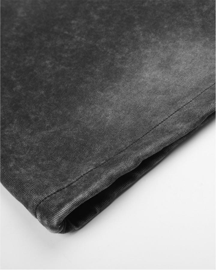 GRYFT Gothic Washed Cross Wide-Leg Sweatpants