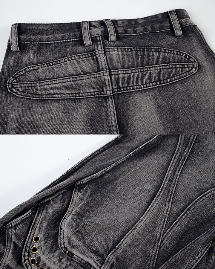 GRYFT Utility Washed Cargo Jeans
