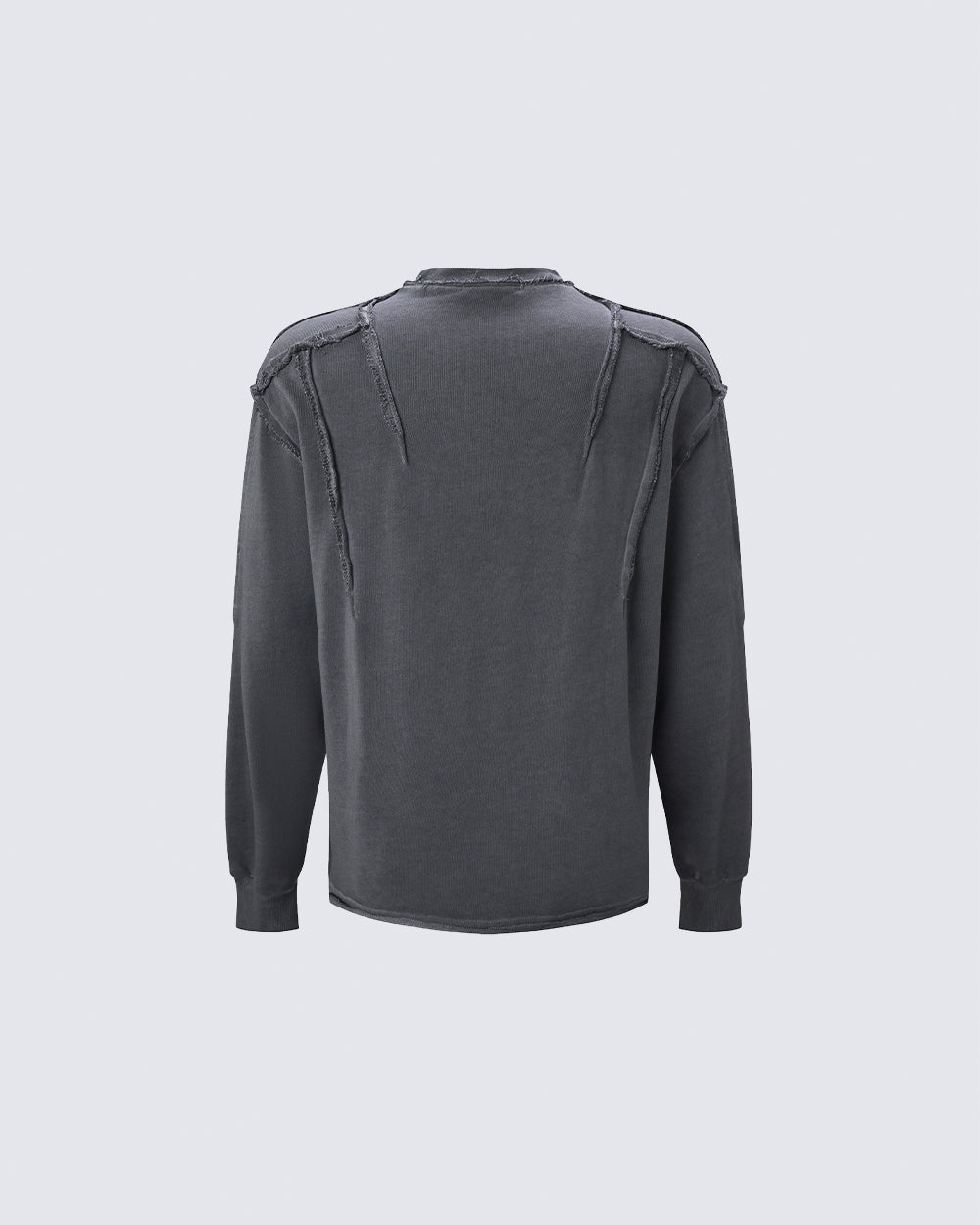 GRYFT Grunge Washed Patchwork Sweater