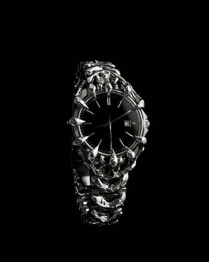 Futuristic Sculptural Metal Watch