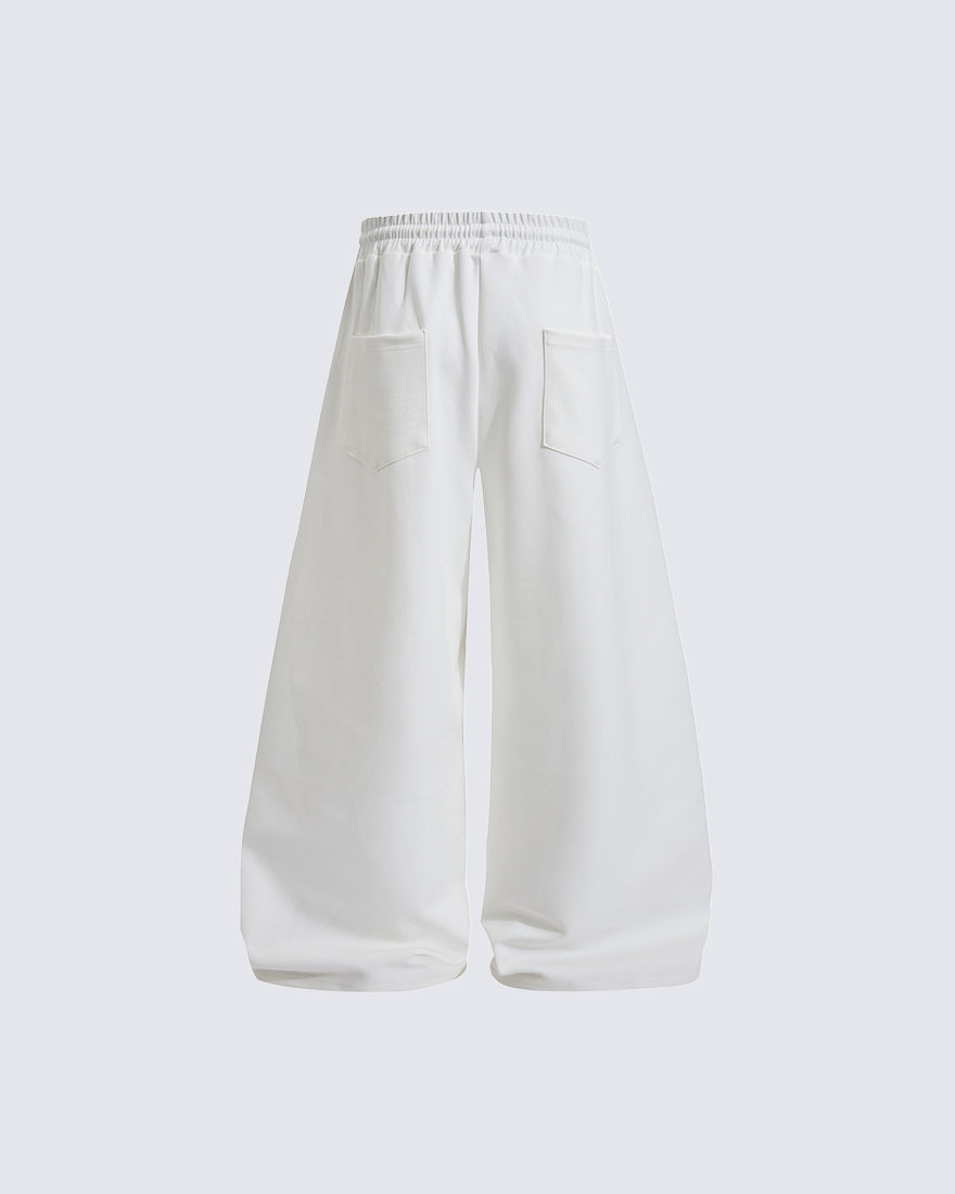 GRYFT Graffiti Printed Wide Leg Casual Pants