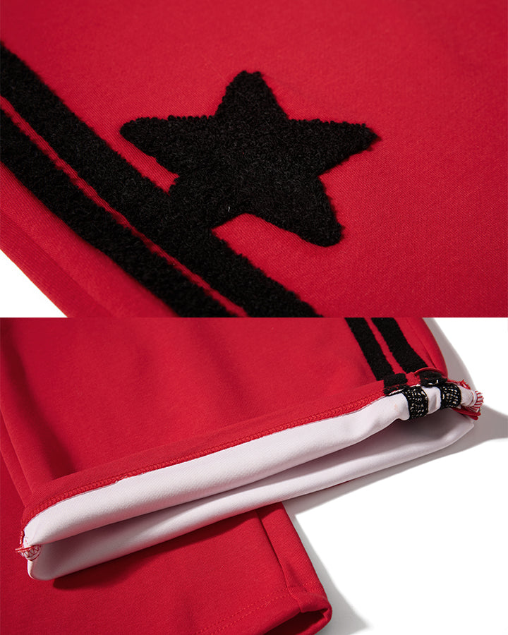 GRYFT Y2K Star Stripe Baggy Scimitar Pants