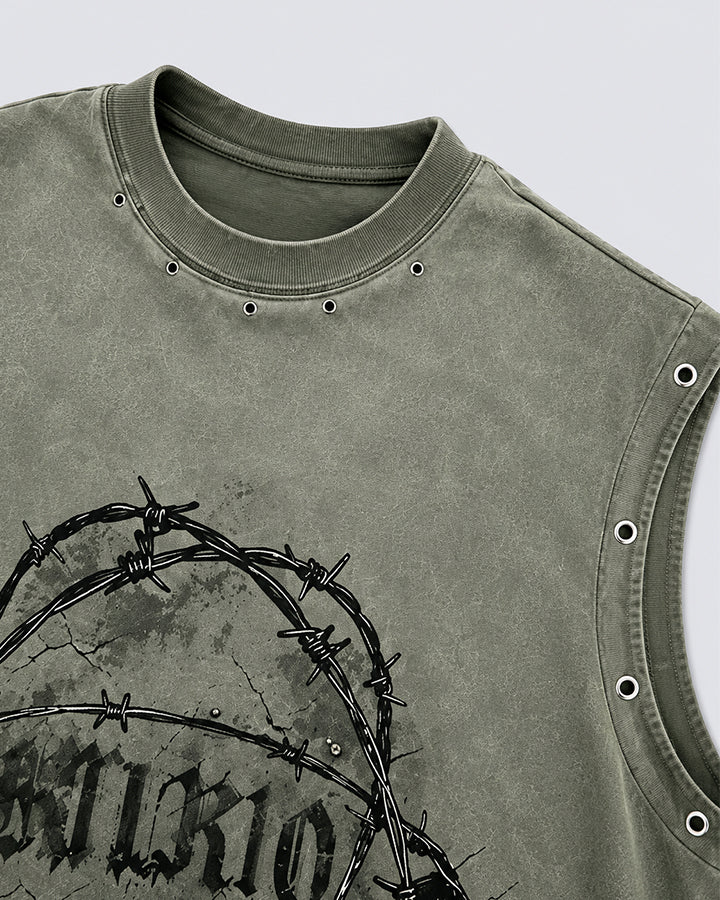 GRYFT Gothic Distressed Vest