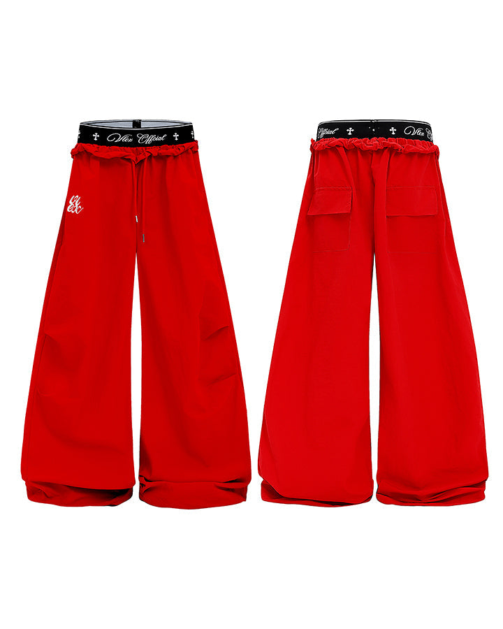 GRYFT Retro Cross-Waistband Parachute Pants