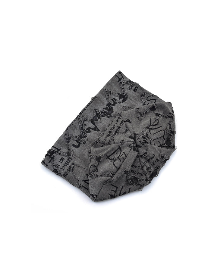 Graffiti Print Slouch Beanie