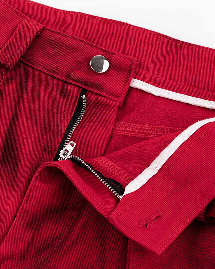Reflective Distressed Denim Pants