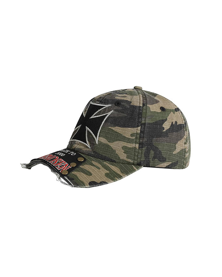 New Vintage Cross Stud Baseball Cap