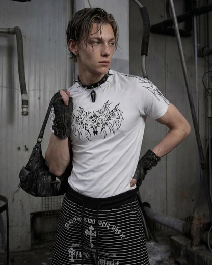 American Tribal Graphic Black Sports Tee