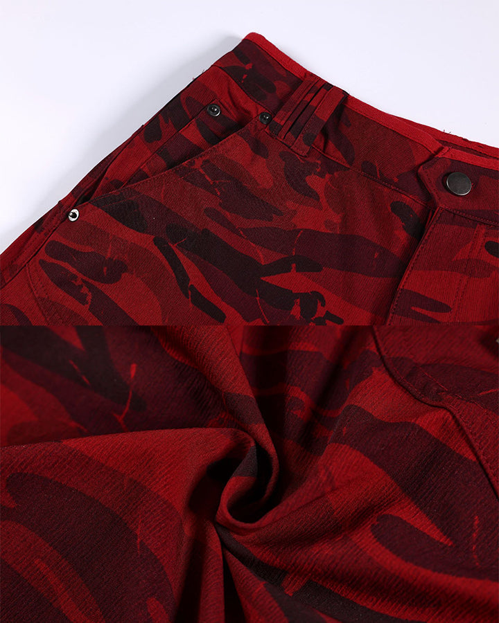 Light Asian Street Camo Utility Shorts