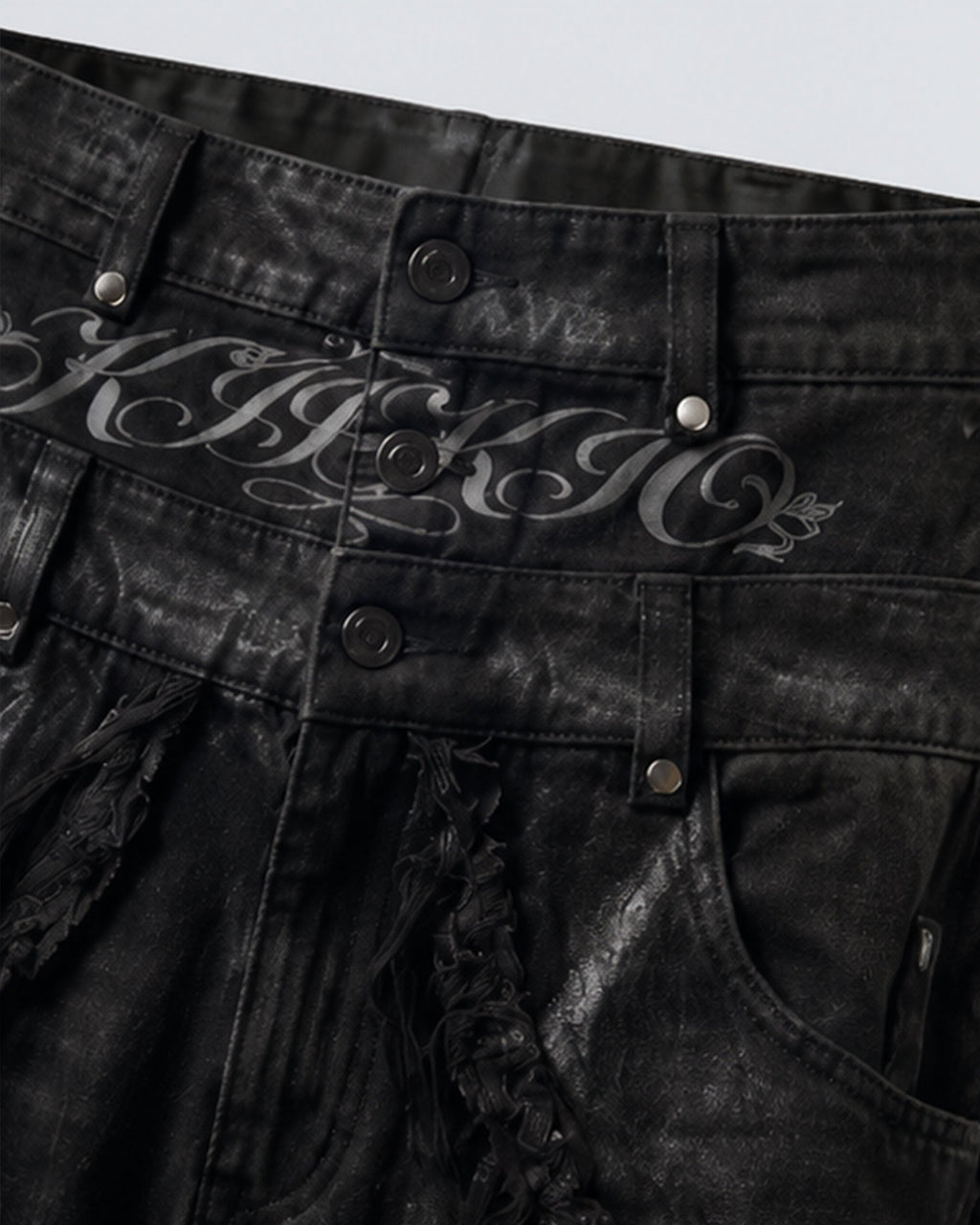 BARREN Series | Apocalyptic Pilgrimage Distressed Wide Shorts