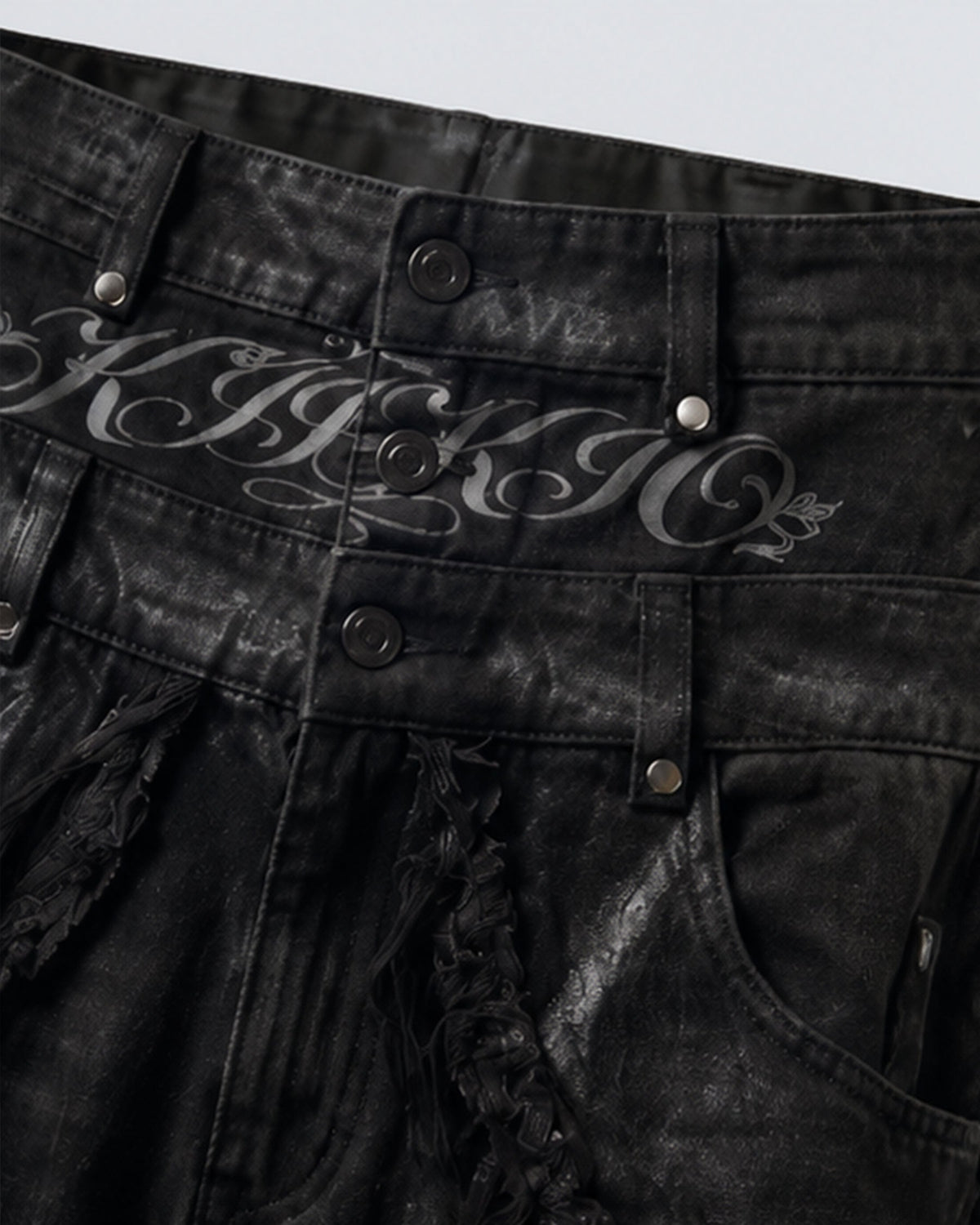 BARREN Series | Apocalyptic Pilgrimage Distressed Wide Shorts