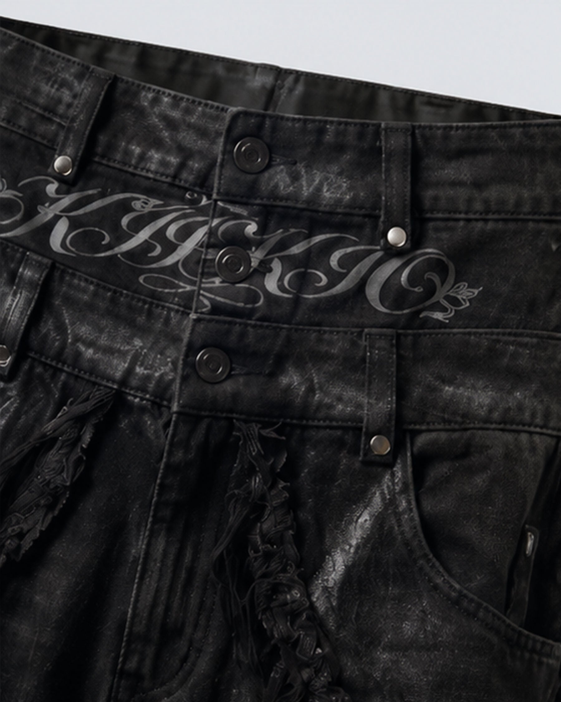 BARREN Series | Apocalyptic Pilgrimage Distressed Wide Shorts
