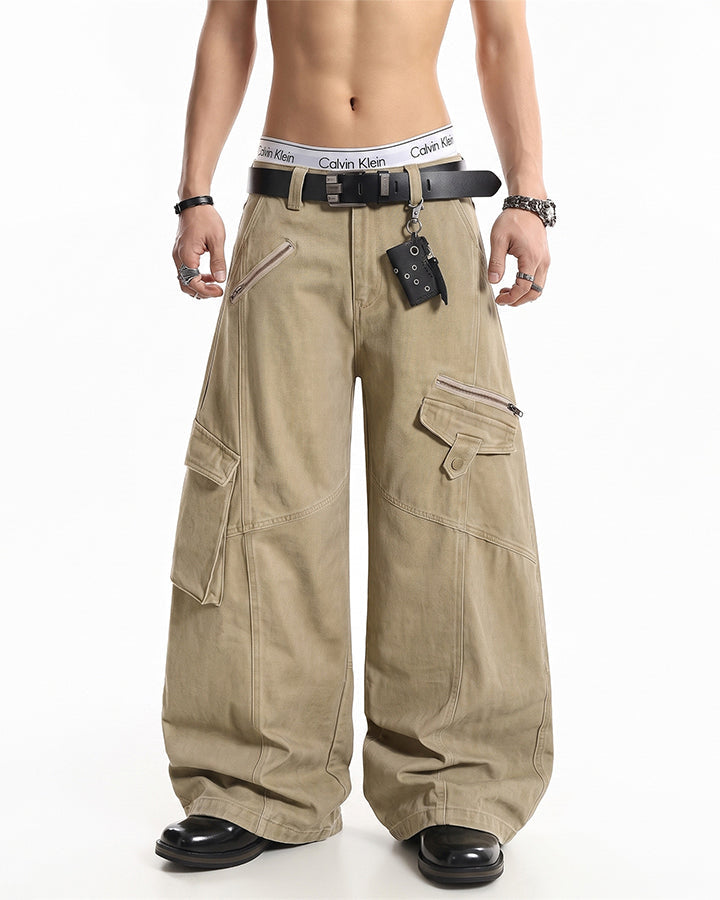 GRYFT Utility Zipper Multi-Pocket Baggy Cargo Pants