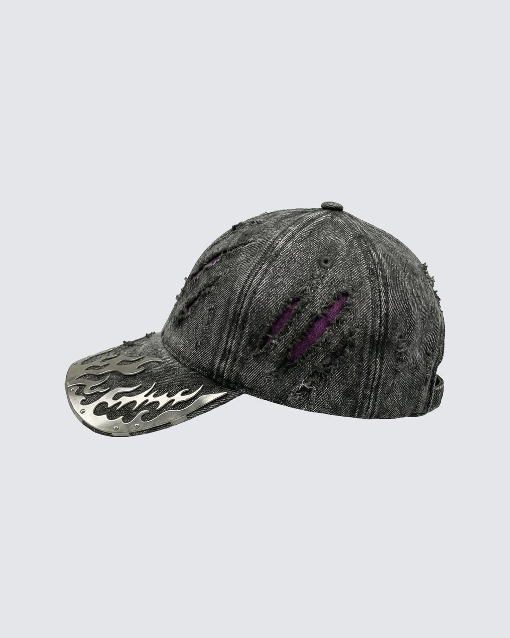 GRYFT-Wasteland Flame-Metal Distressed Denim Cap