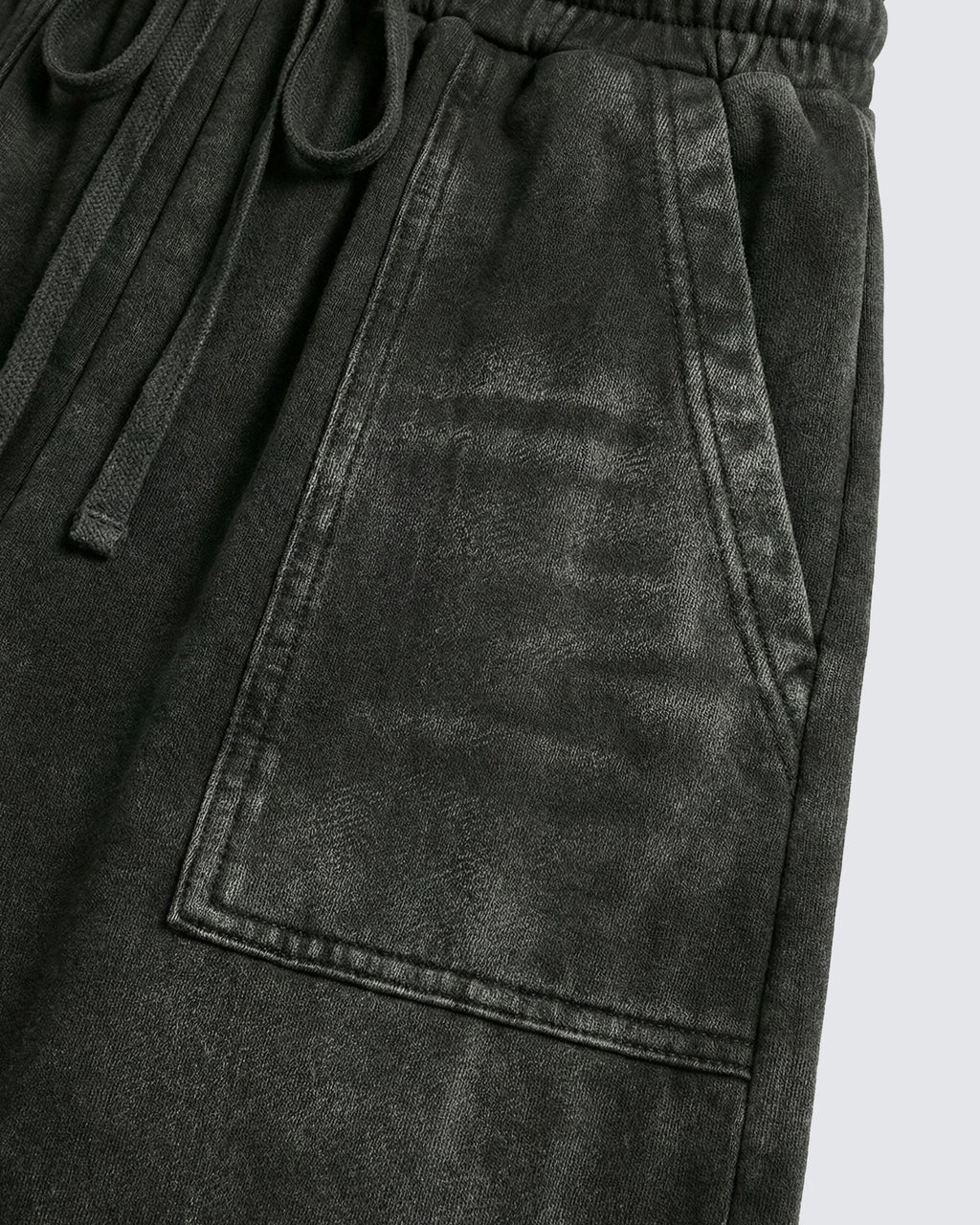 LOW SATURATION-Spring New Washed Zip Hem Sweatpants