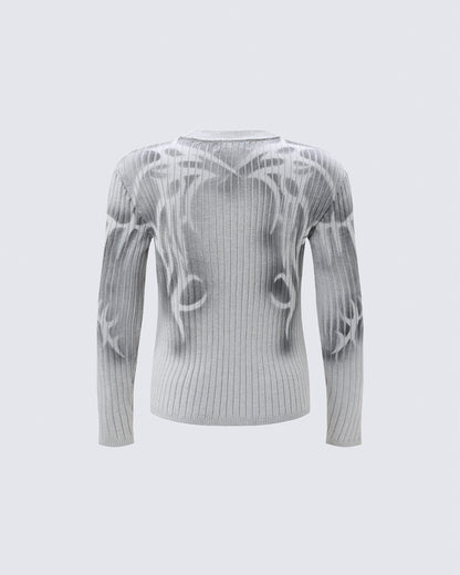 GRYFT Gothic Graphic Sweater