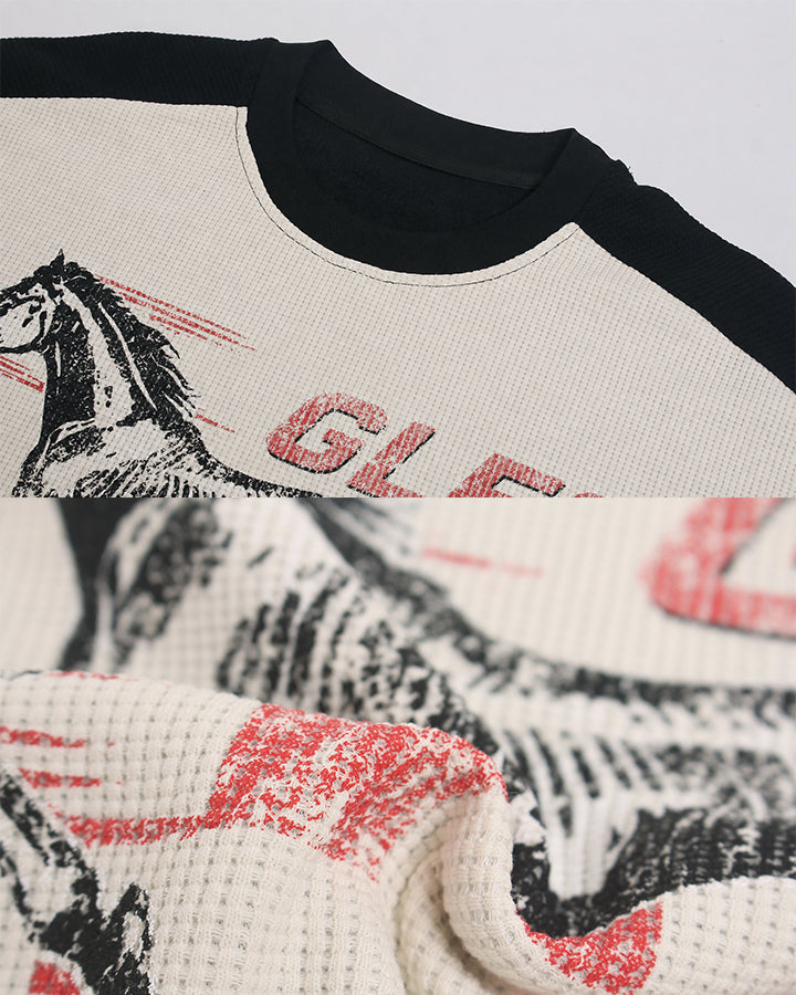 GRYFT Retro Motorcycle Patchwork Tee