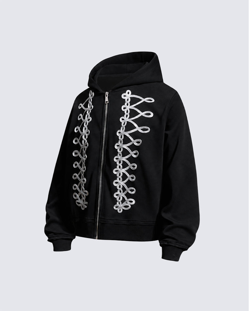 GRYFT Street Hip-Hop Heavyweight Zip Hoodie