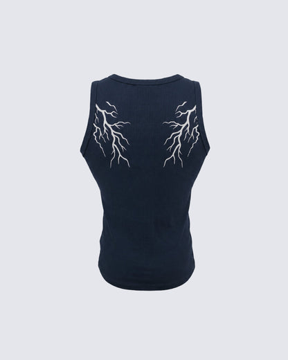 LIGHTNING Series | Street Style Ribbed Tank Top