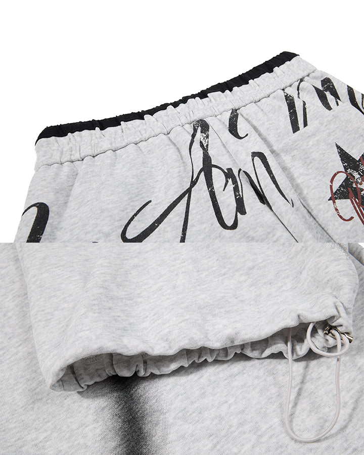 GRYFT Y2K Airbrush Curved Blade Baggy Pants