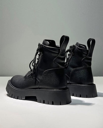 Side-Zip Workwear Martin Boots New