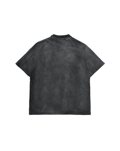 GRYFT Vintage Washed Letter Graphic T-Shirt