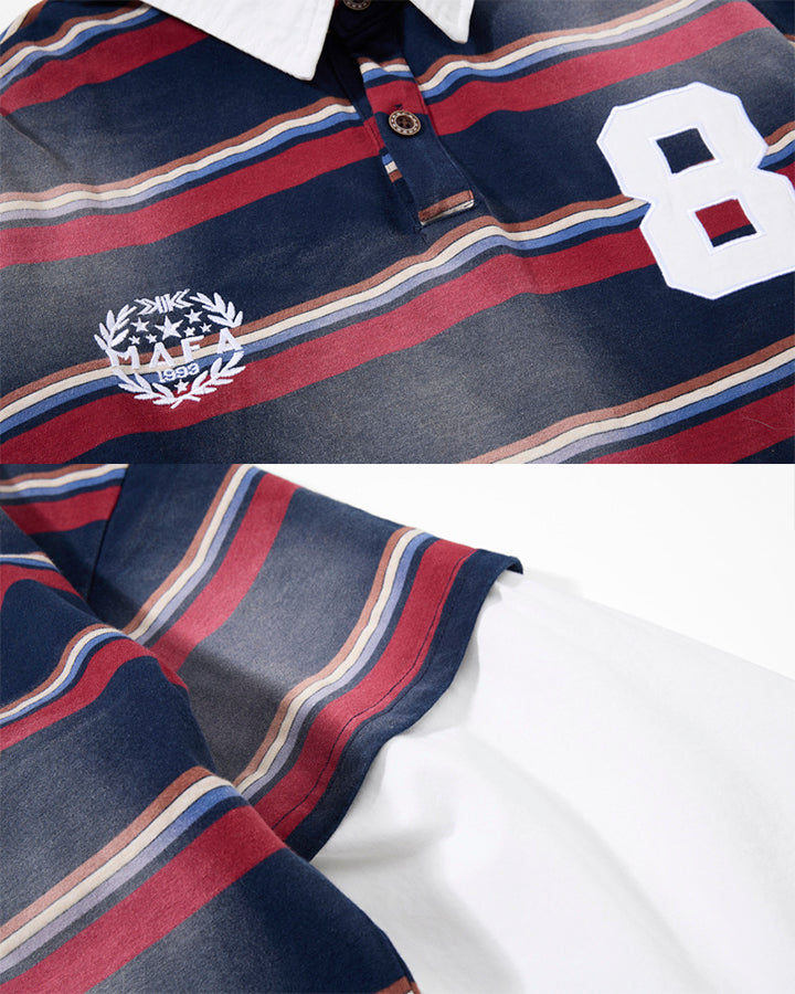 Layered Striped Long Sleeve T-Shirt