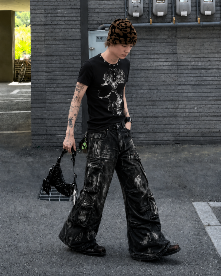 GRYFT Dark Street Metal-Decorated Crew Neck Tee