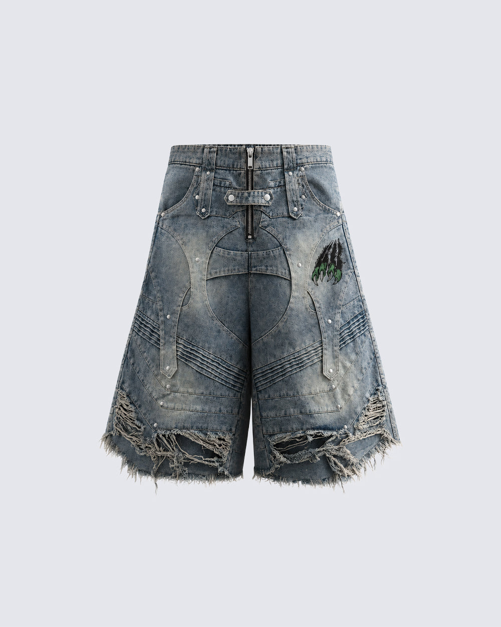 GRYFT High Street Distressed Shorts