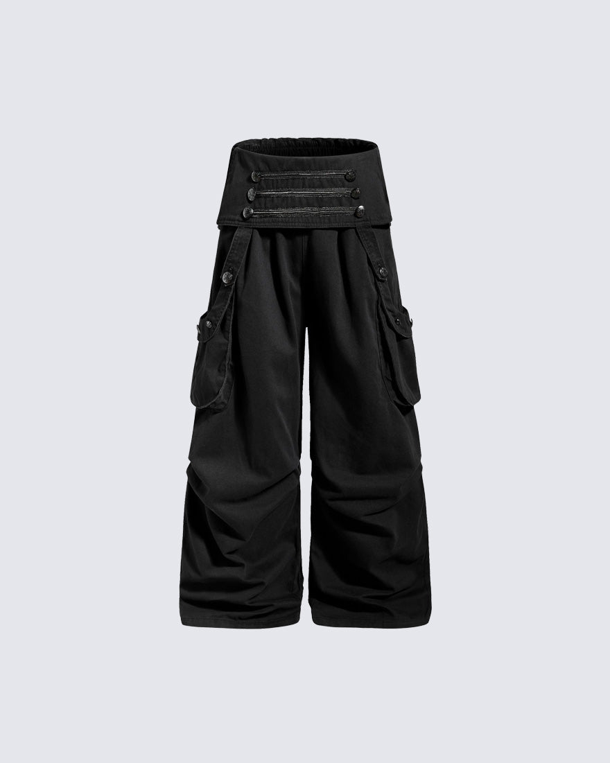 GRYFT Vintage-Style Deconstructed Cargo Pants
