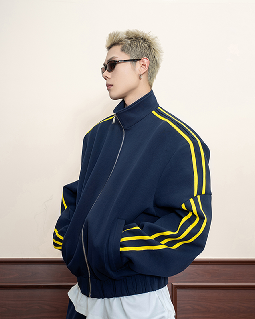 Contrast Stripe Track Jacket