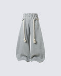 New Casual Relaxed Curved Wide-Leg Pants