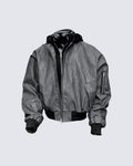 GRYFT Leather Bomber Jacket