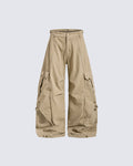 GRYFT Vintage Utility Cargo Wide Leg Pants