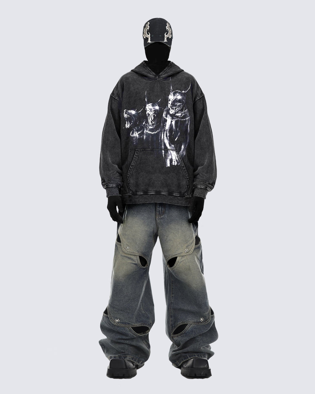 GRYFT Street Fashion Denim Pants
