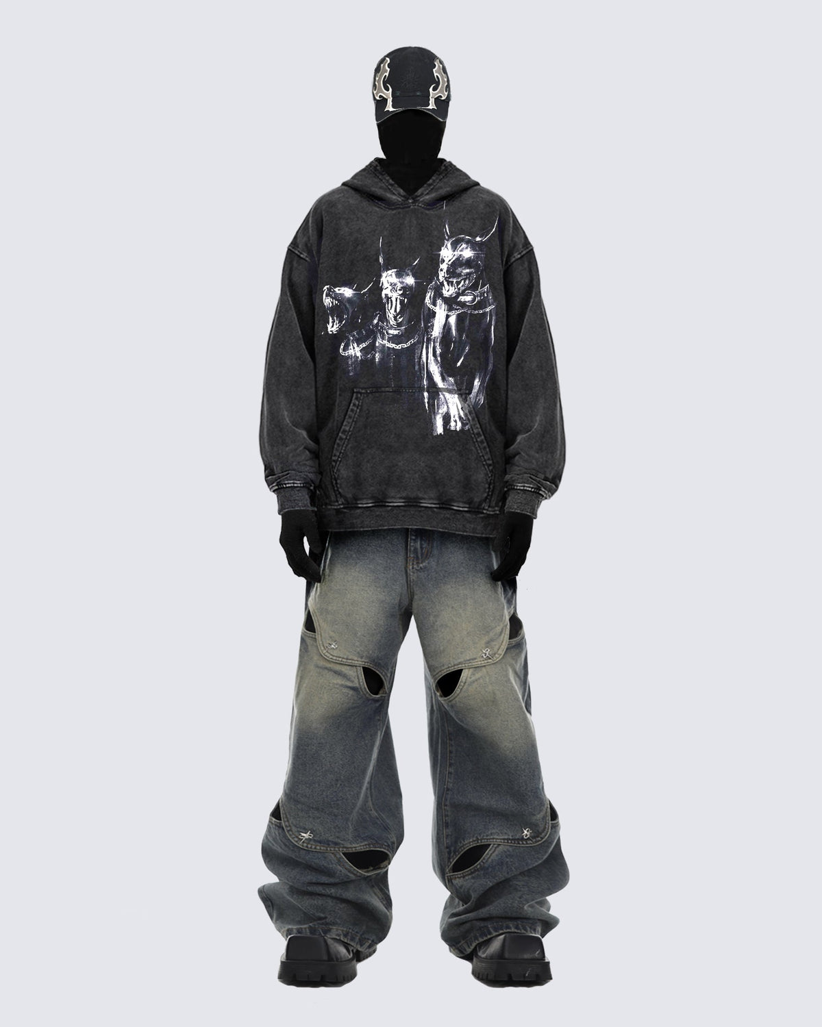 GRYFT Street Fashion Denim Pants