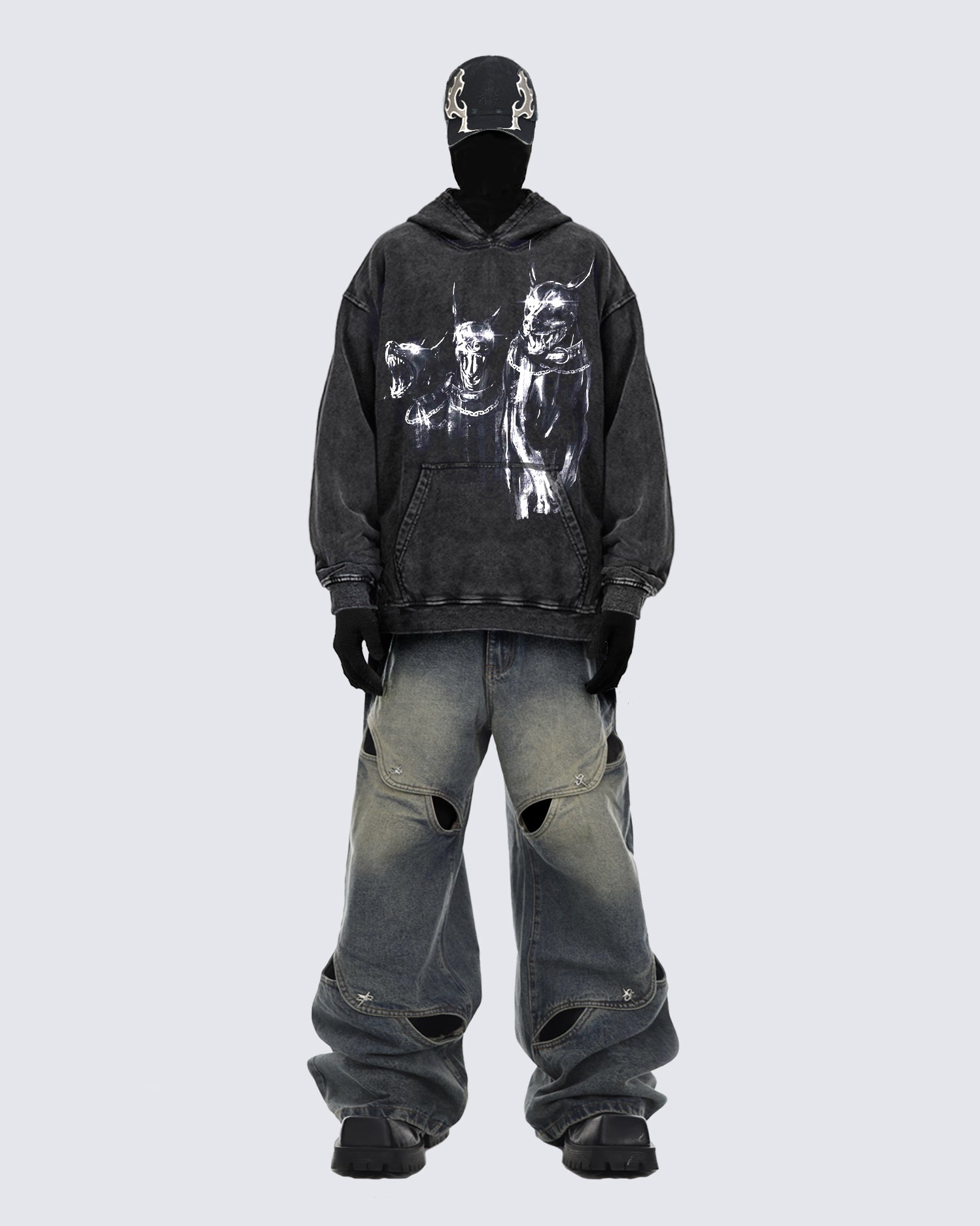 GRYFT Street Fashion Denim Pants