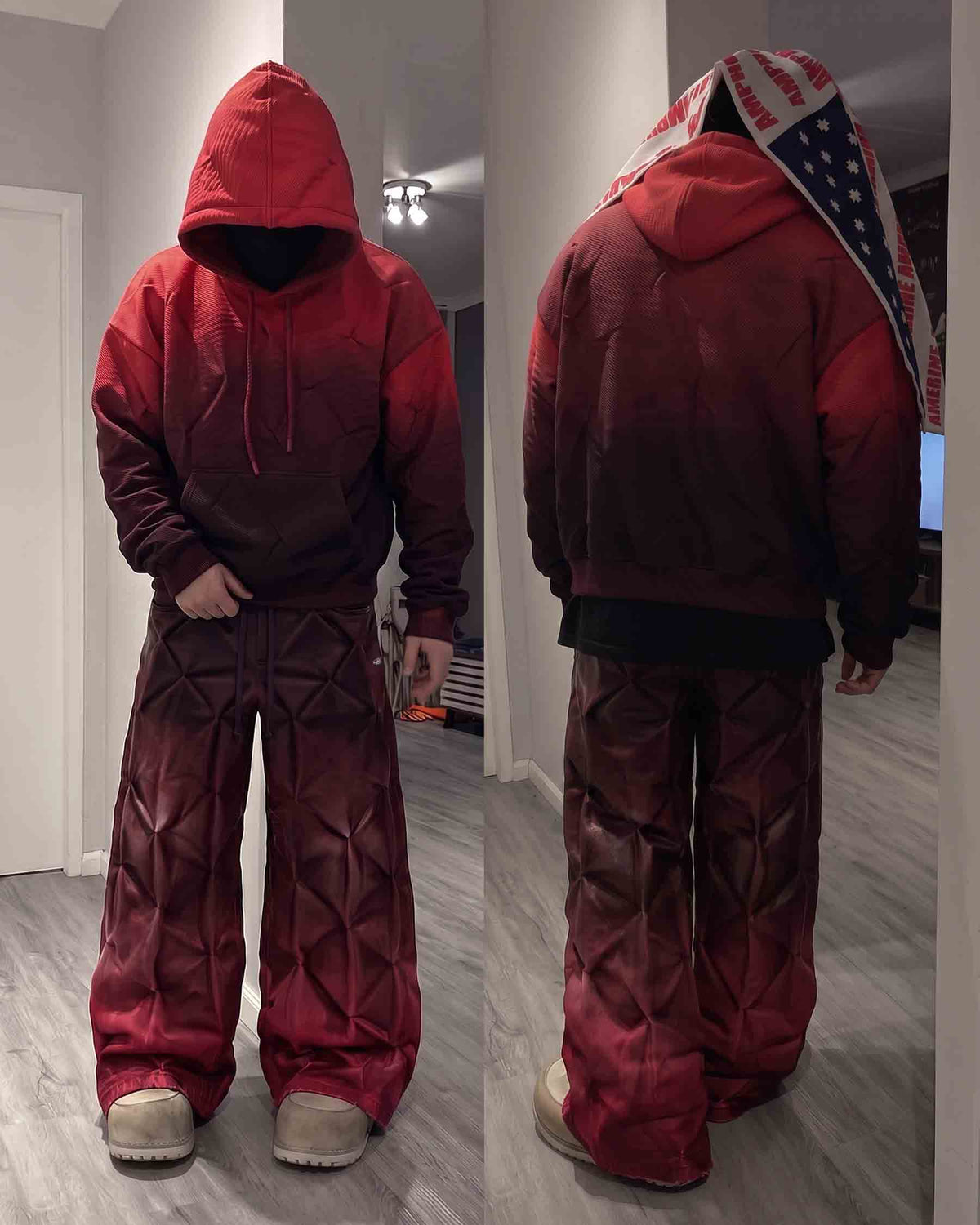 GRYFT RED RUST Series | Structural Oversized Hoodie