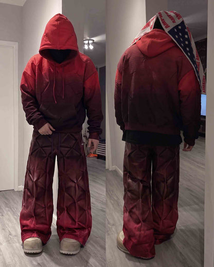 GRYFT RED RUST Series | Structural Oversized Hoodie